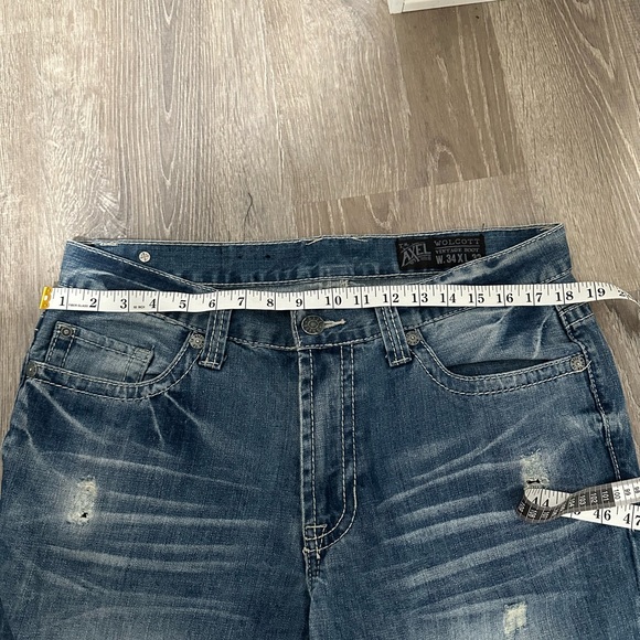 T.K Axel Wolcott Vintage Boot 34Wx32L Mens Denim Jeans - Picture 7 of 10